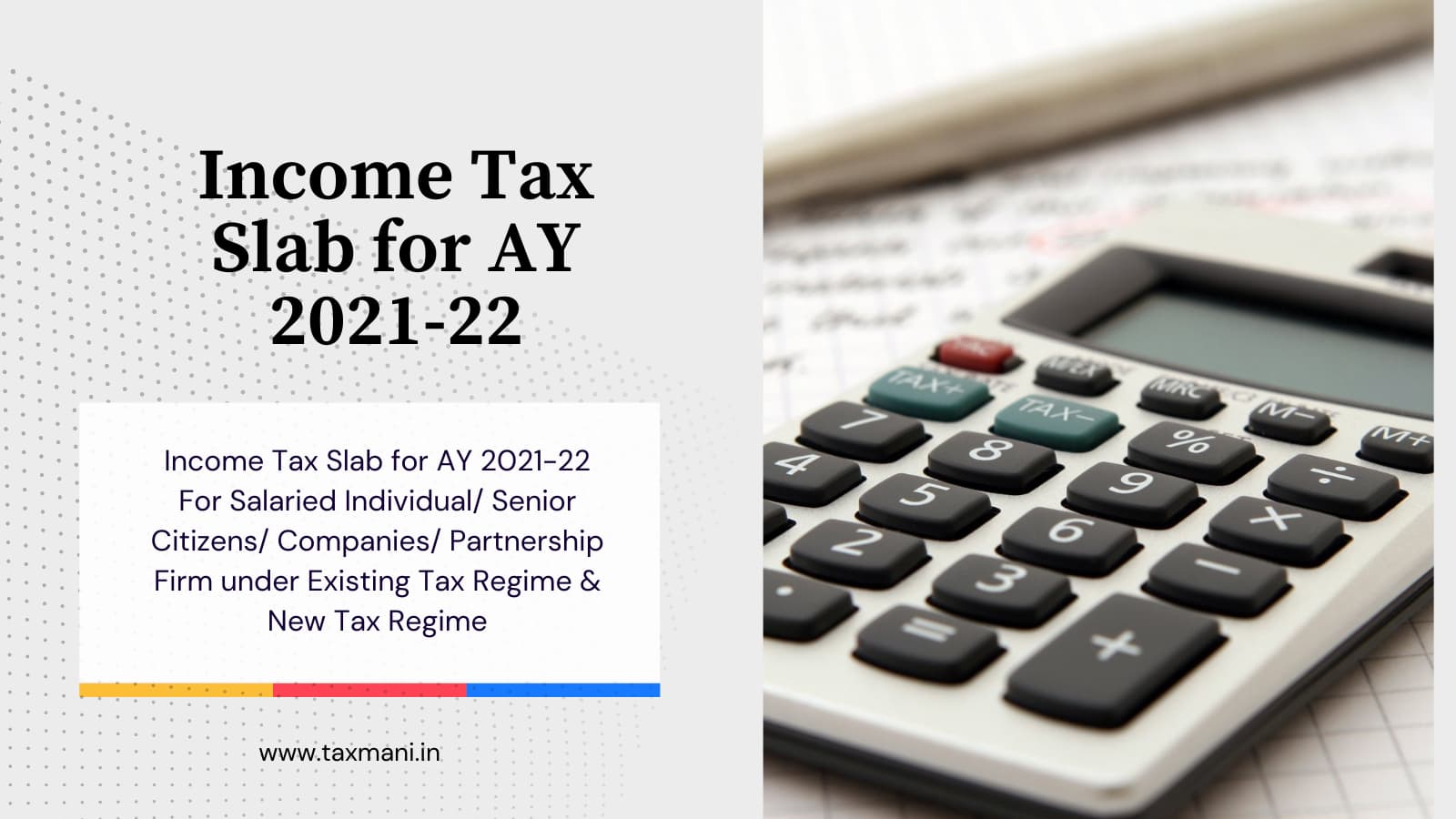 Income Tax Slab for Ay 2021-22