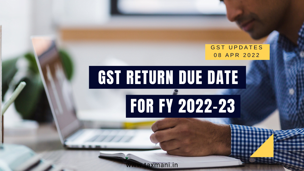 GST Return Due Date for FY 2022-23