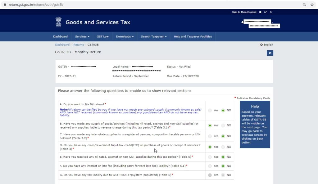 GST Return Type