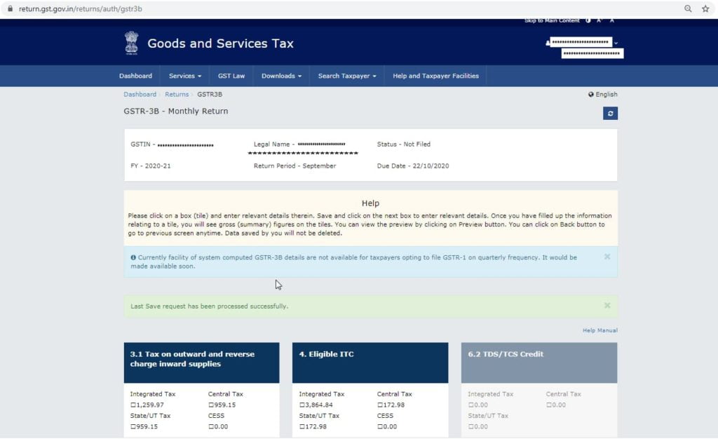 GSTR #B Format