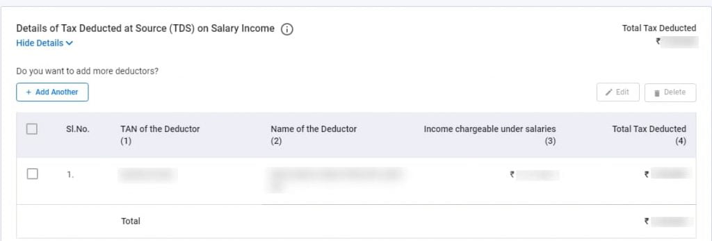 TDS Details
