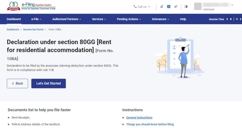 Start filing 10BA form