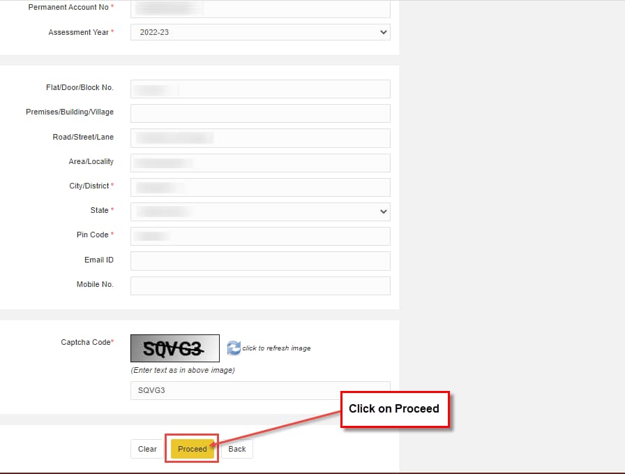 Advance Tax Payment Other Details